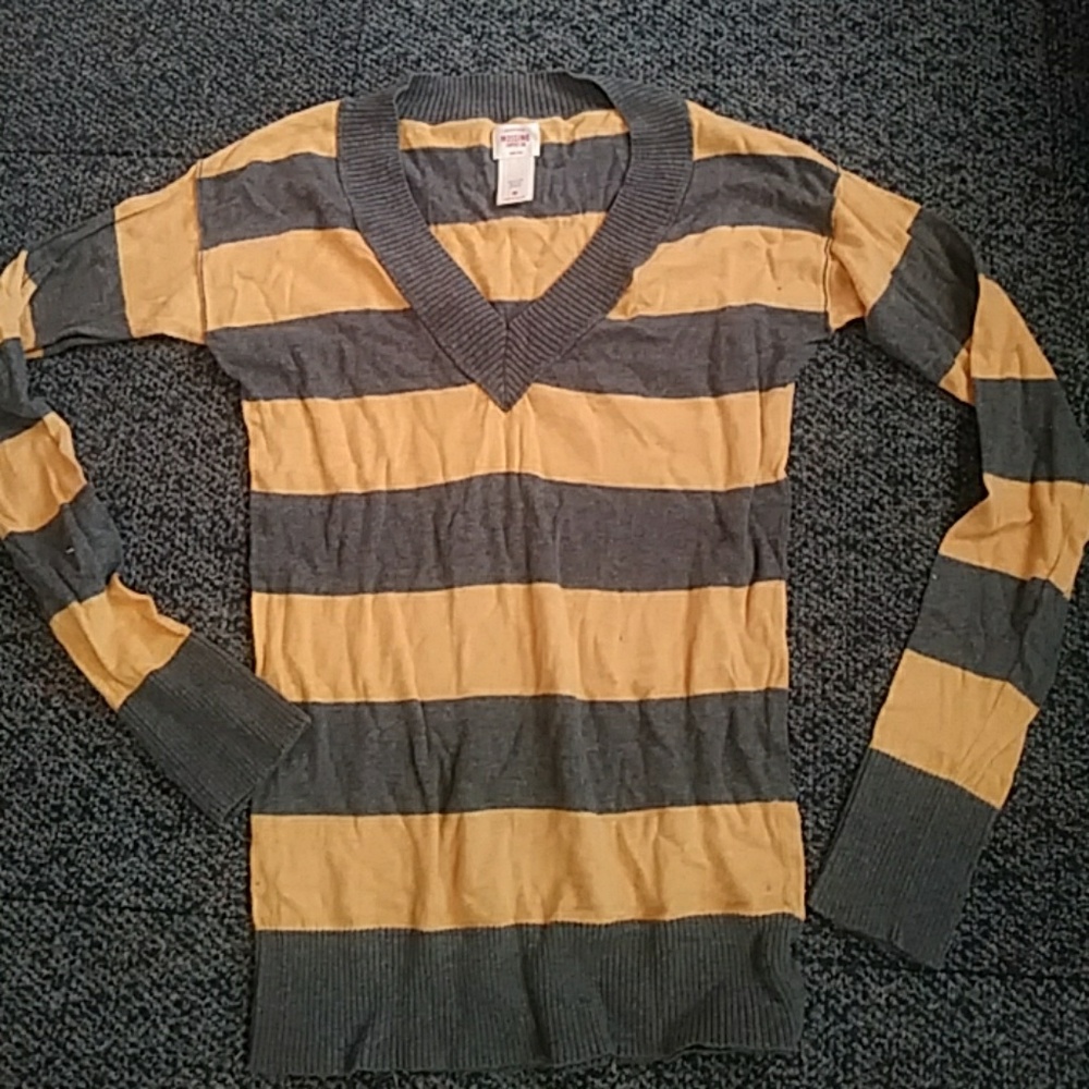 Mustard and gray Mossimo sweater